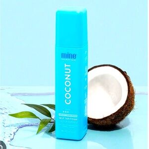 Minetan Tan Body Skin Ultra Hydrating Coconut Water Self Tan Foam Dark Brown
